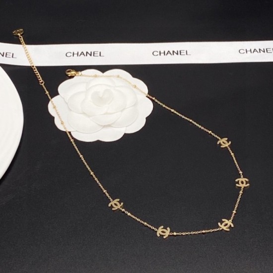 Beautiful color check spring and summer necklace 2023SS CHANEL Chanel